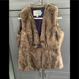 Boden Faux Fur Vest